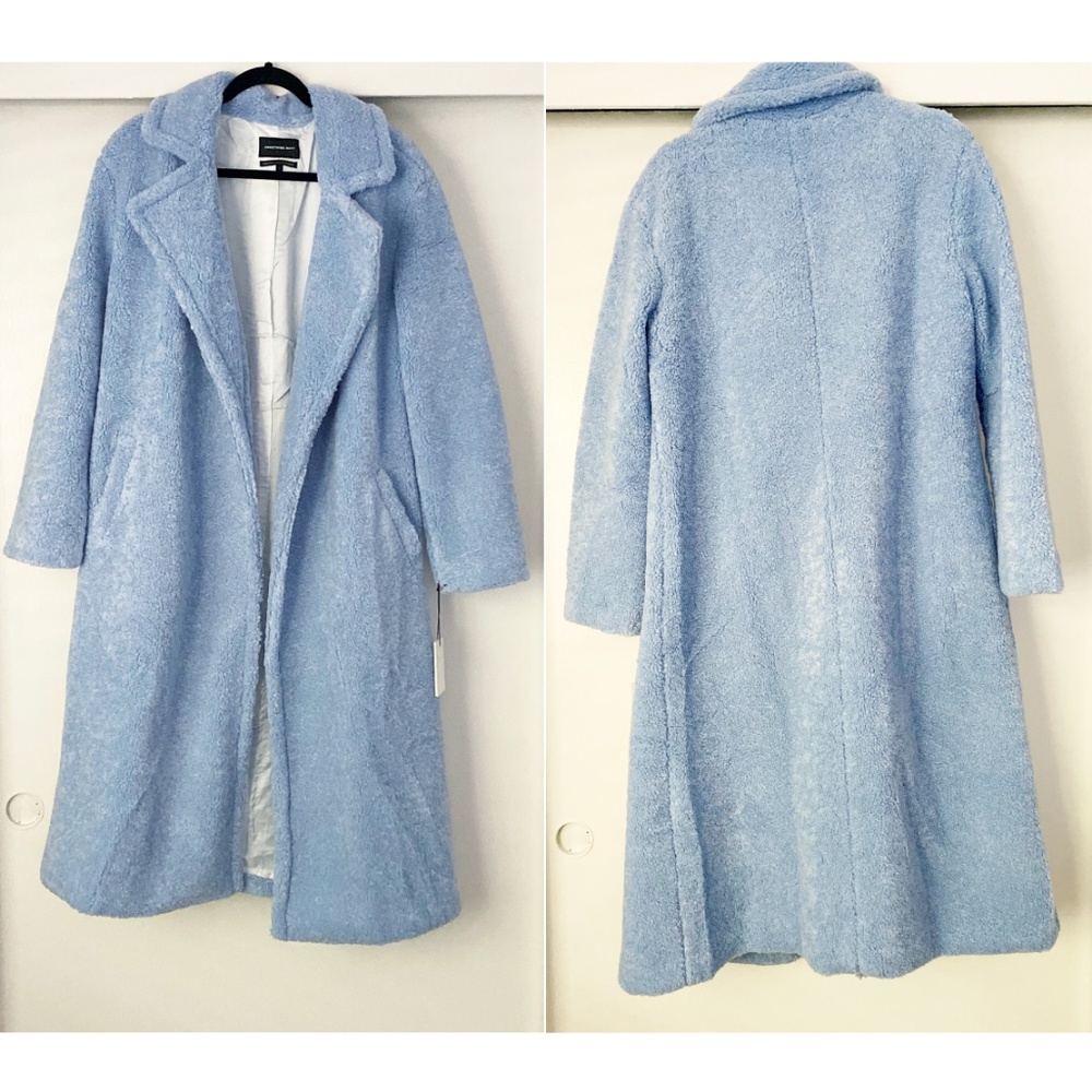 NEW Something Navy Teddy Faux Fur Coat - Picture 2 of 6